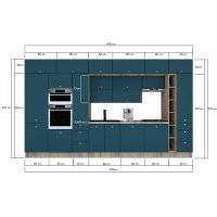 Bucatarie ZONE B 420 FRONT PAL K002 / decor 0244
